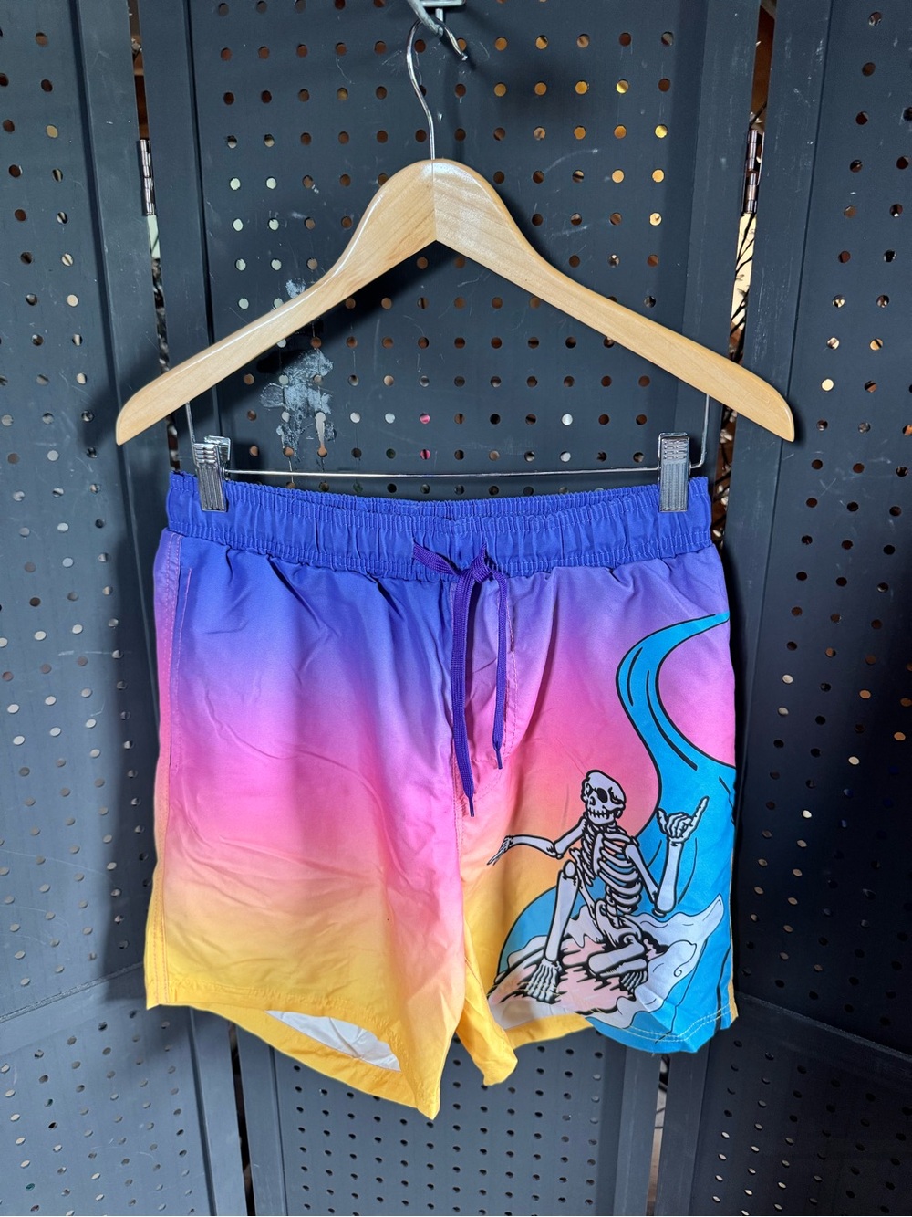 Chemistry Purple and Pink Gradient Swim Shorts
